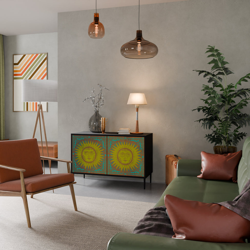 SUNSHINE EULOGY 2-Door Sideboard in Black Finish