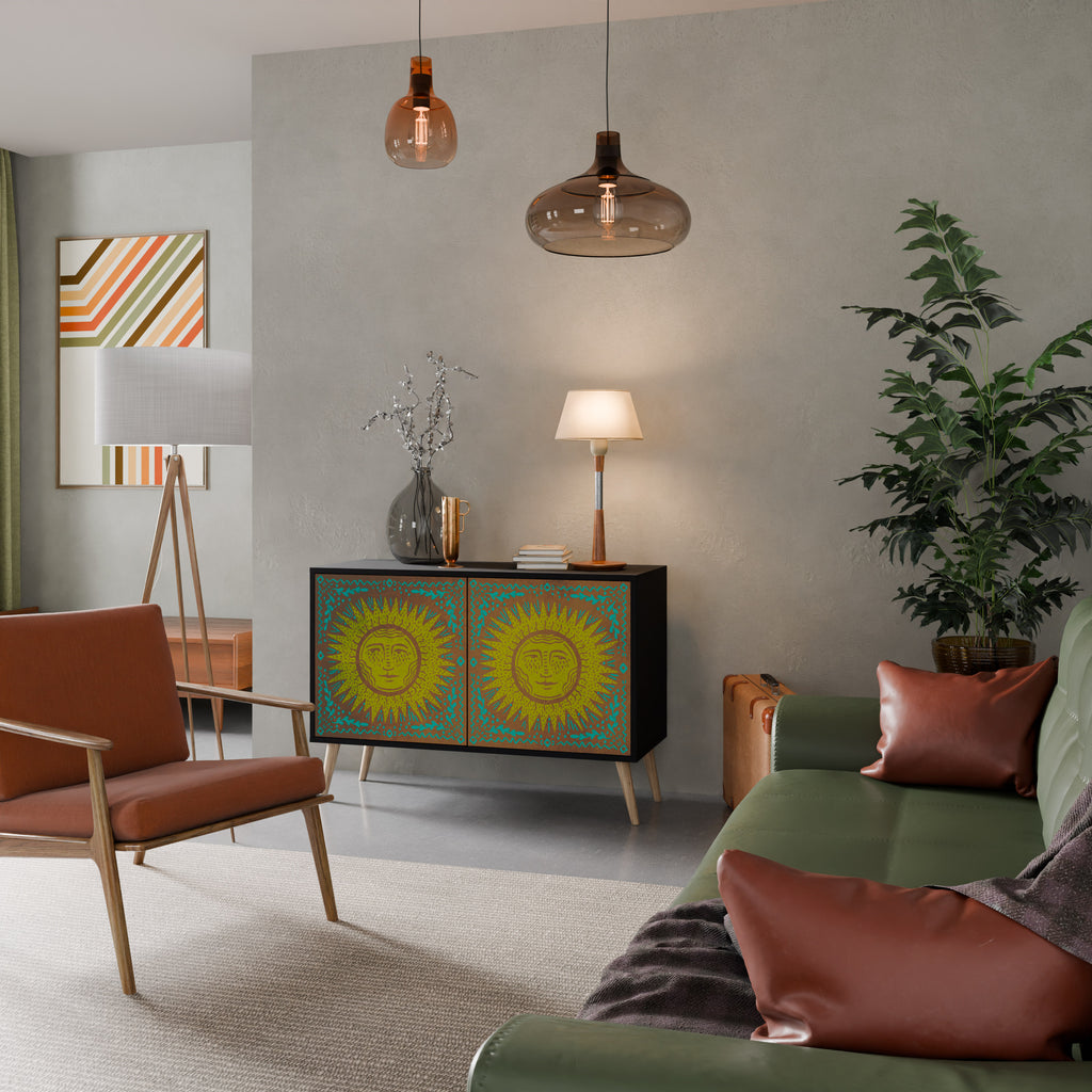 SUNSHINE EULOGY 2-Door Sideboard in Black Finish