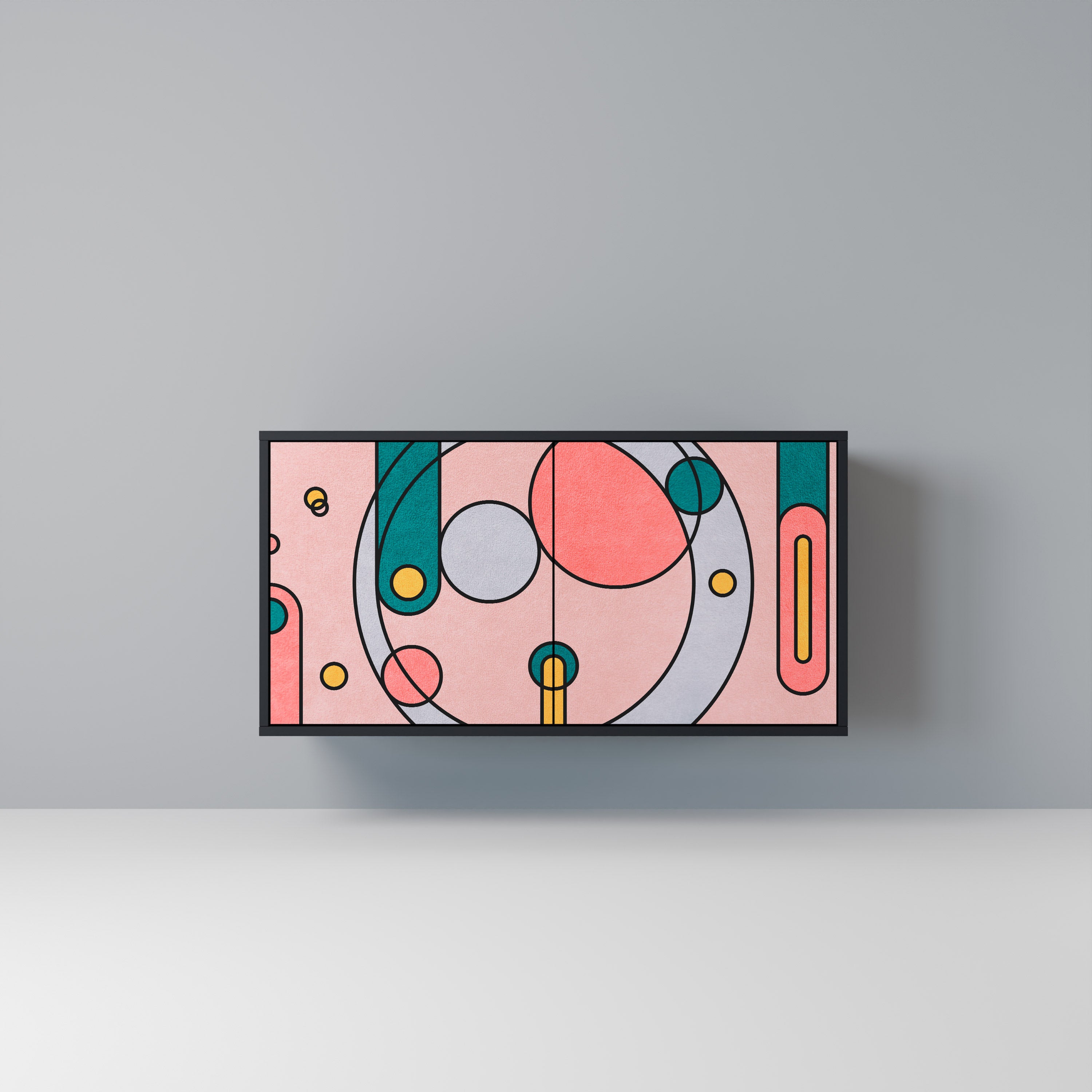 GOSSAMER ECHOES 2-Door Sideboard in Black Finish