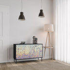 MOSAIC OF COLORS Aparador de 2 Puertas en Acabado Negro