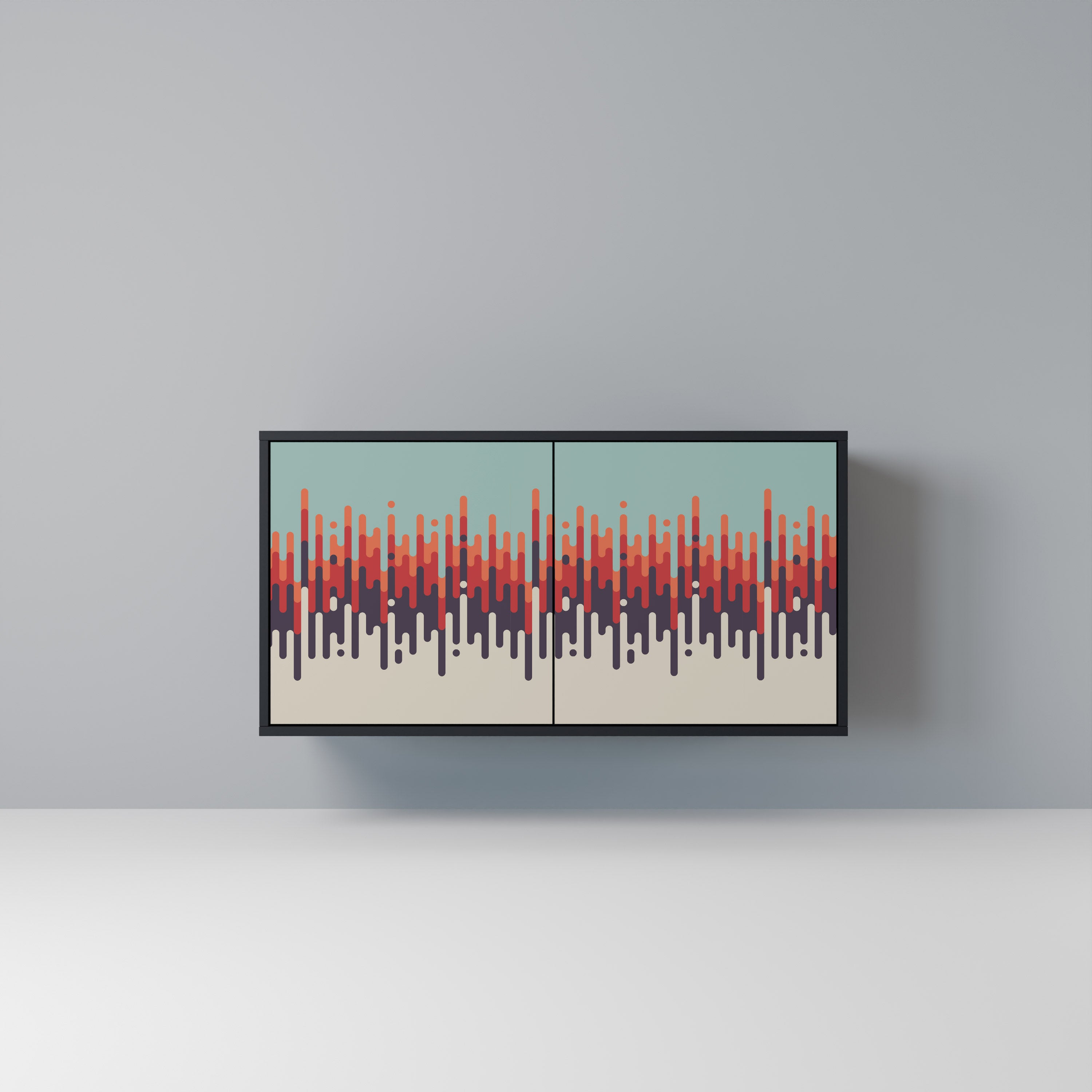 CHROMA CONTOURS 2-Door Sideboard in Black Finish