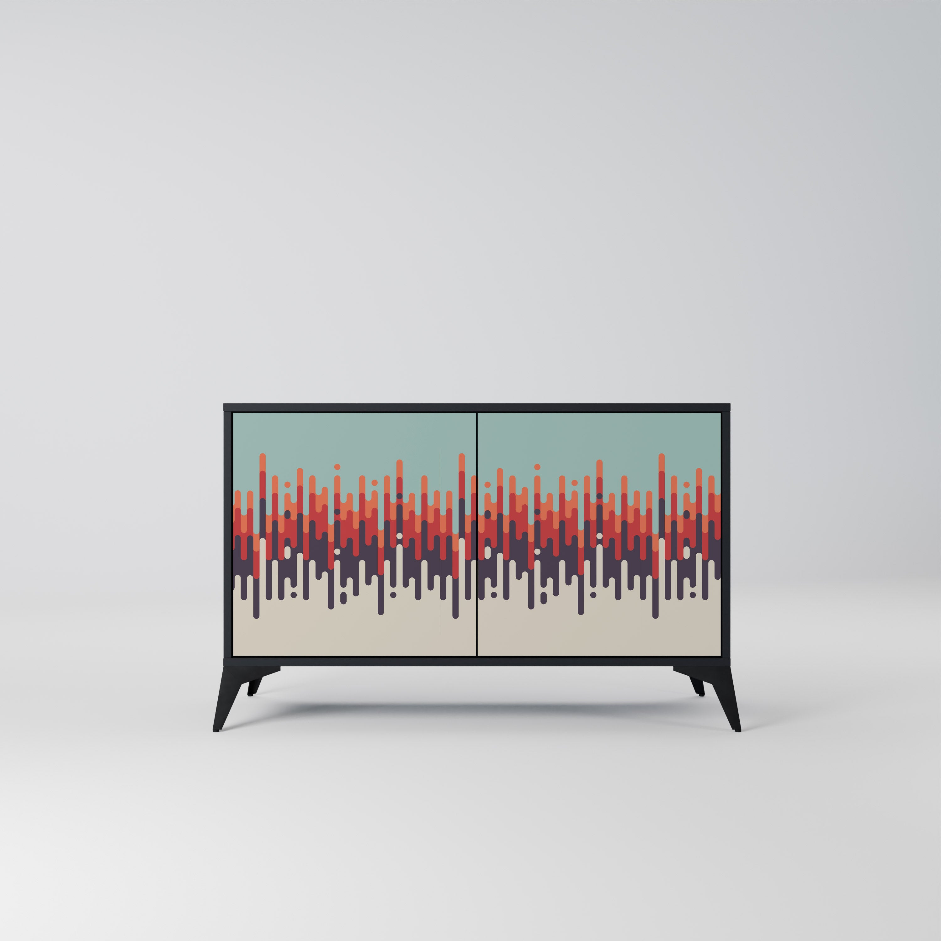 CHROMA CONTOURS 2-Door Sideboard in Black Finish