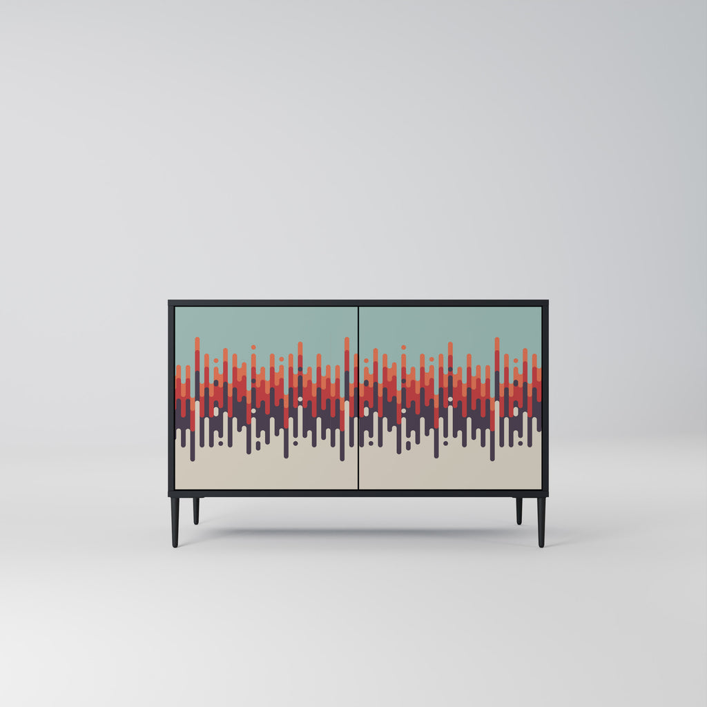 CHROMA CONTOURS 2-Door Sideboard in Black Finish