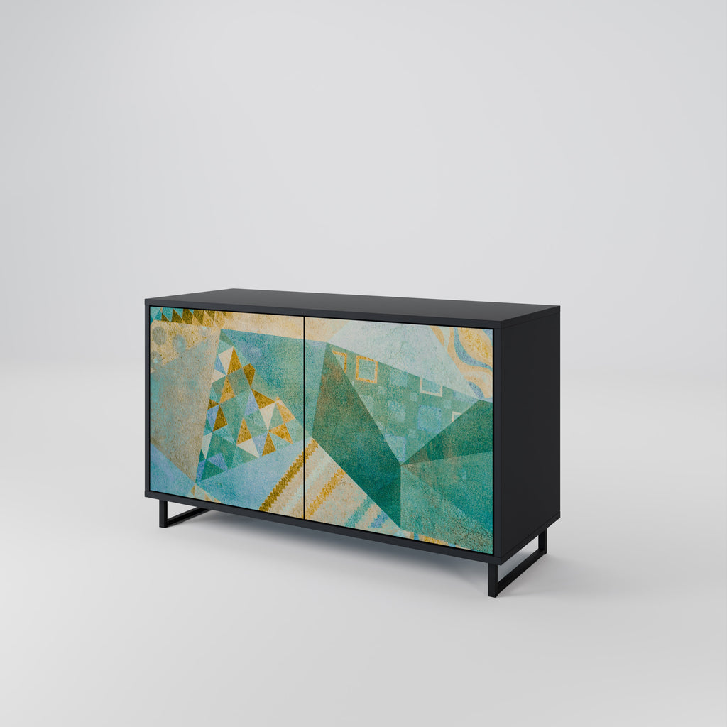 SPECTRUM SPLENDOR 2-Door Sideboard in Black Finish