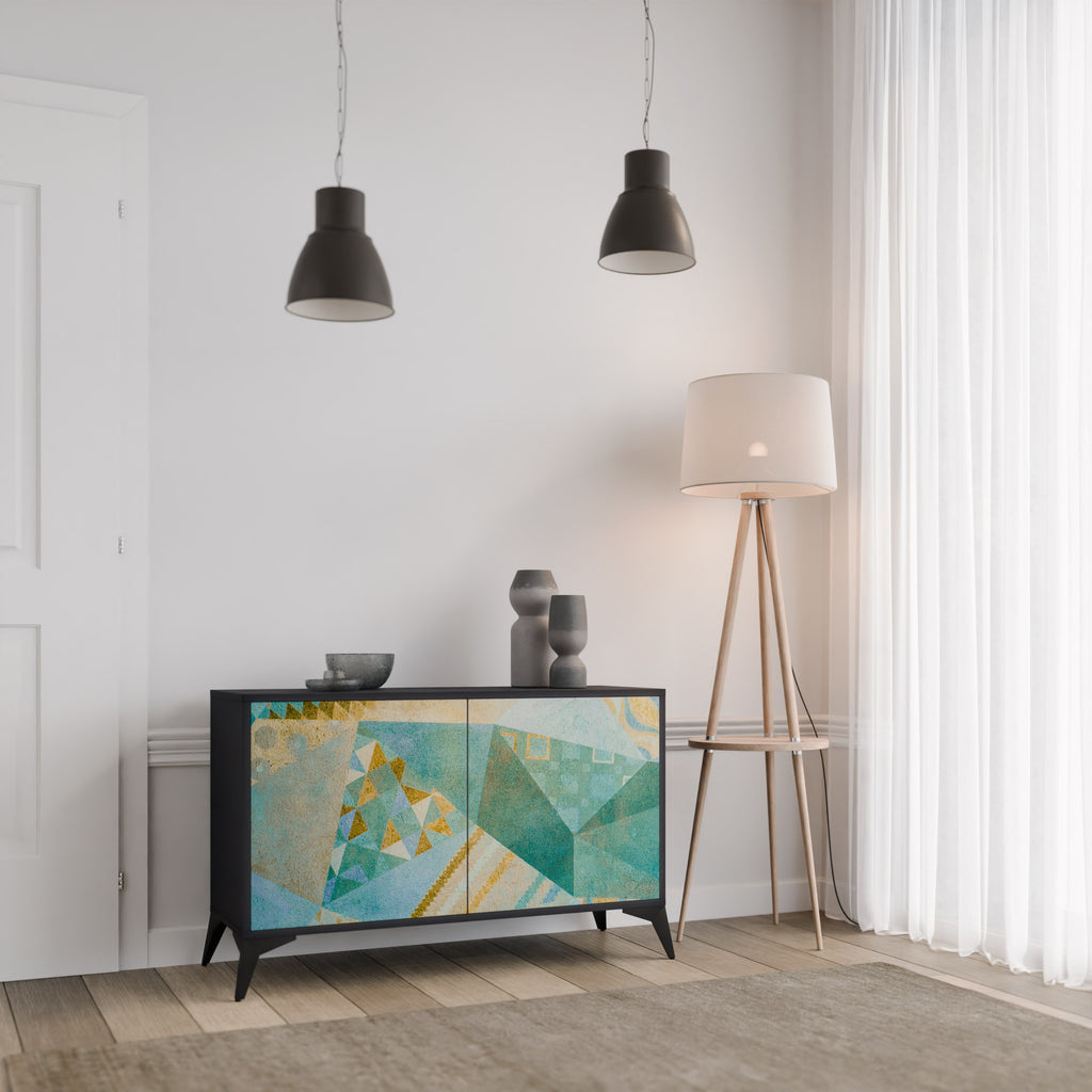 SPECTRUM SPLENDOR 2-Door Sideboard in Black Finish