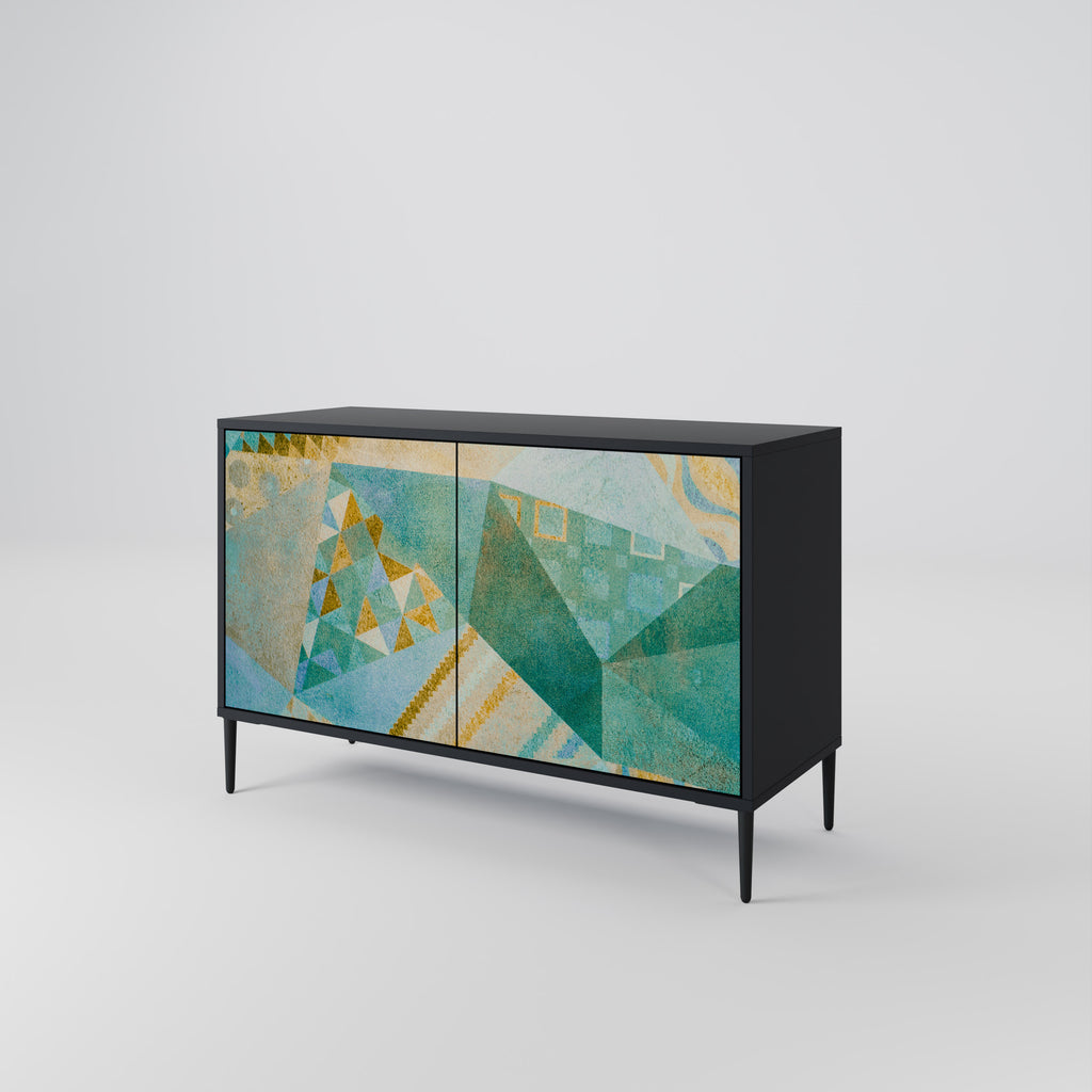 SPECTRUM SPLENDOR 2-Door Sideboard in Black Finish