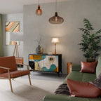 ABSTRACT FACES Aparador de 2 Puertas