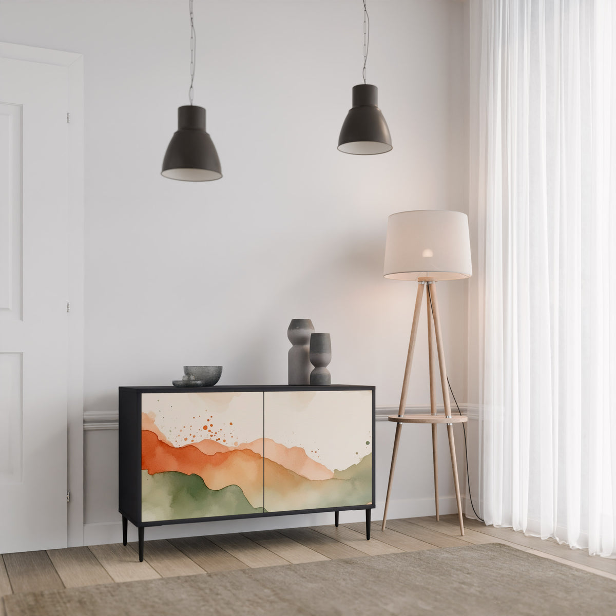 WATERCOLOUR PEAKS 2-Door Sideboard