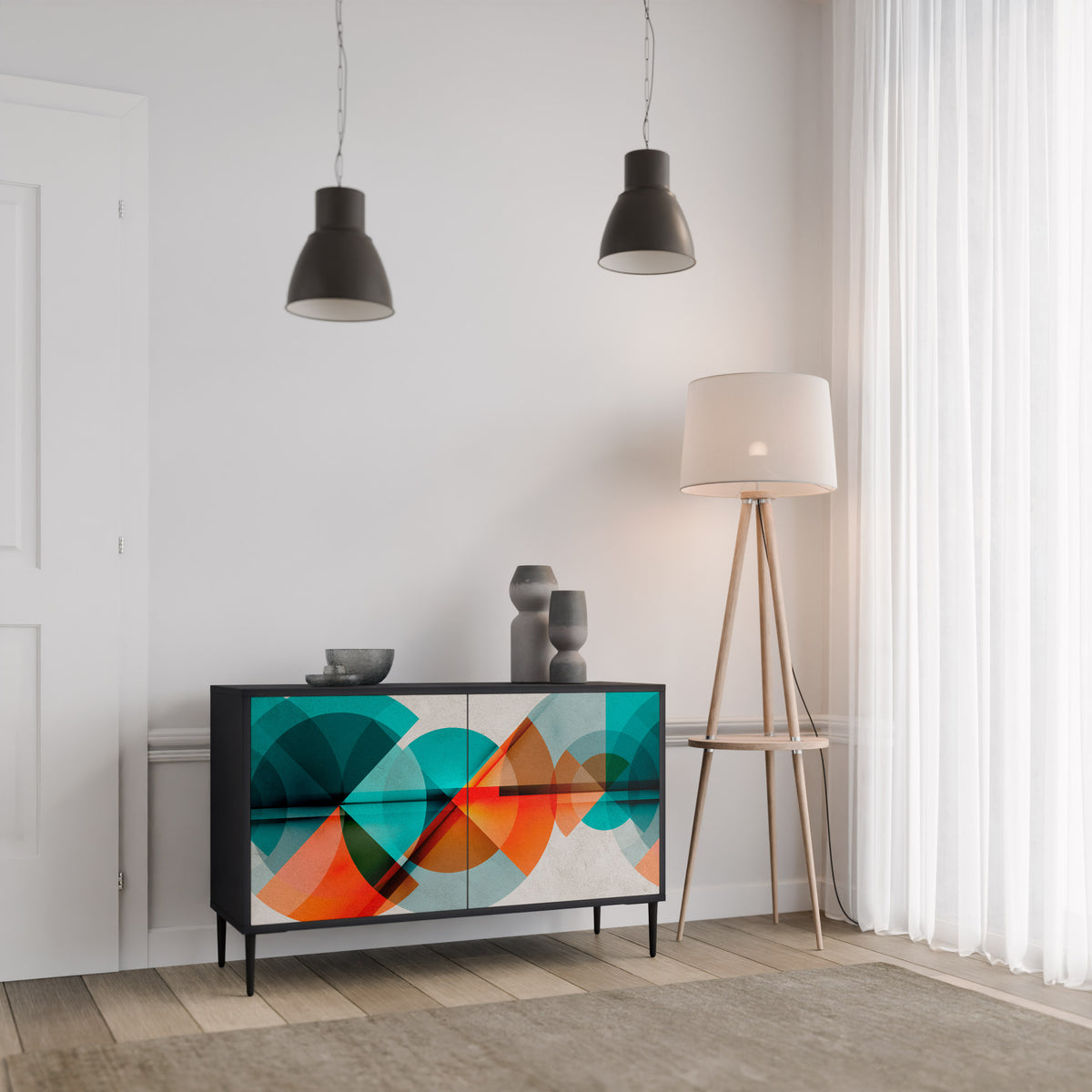 CIRCULAR RHAPSODY 2-Door Sideboard