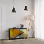 PIERCING SHARPNESS 2-Door Sideboard in Black Finish