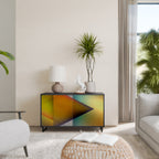 PIERCING SHARPNESS 2-Door Sideboard in Black Finish