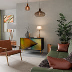 PIERCING SHARPNESS 2-Door Sideboard in Black Finish