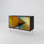 PIERCING SHARPNESS 2-Door Sideboard in Black Finish