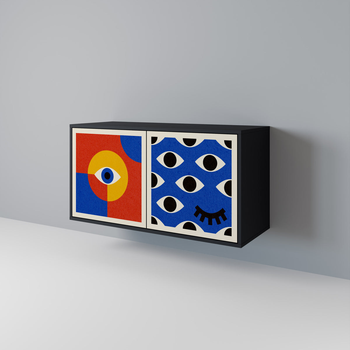 GEOMETRIC EYES Aparador de 2 Puertas
