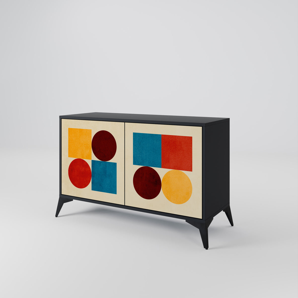 GEOMETRIC PUZZLE Aparador de 2 Puertas