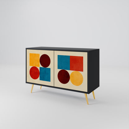 GEOMETRIC PUZZLE Aparador de 2 Puertas
