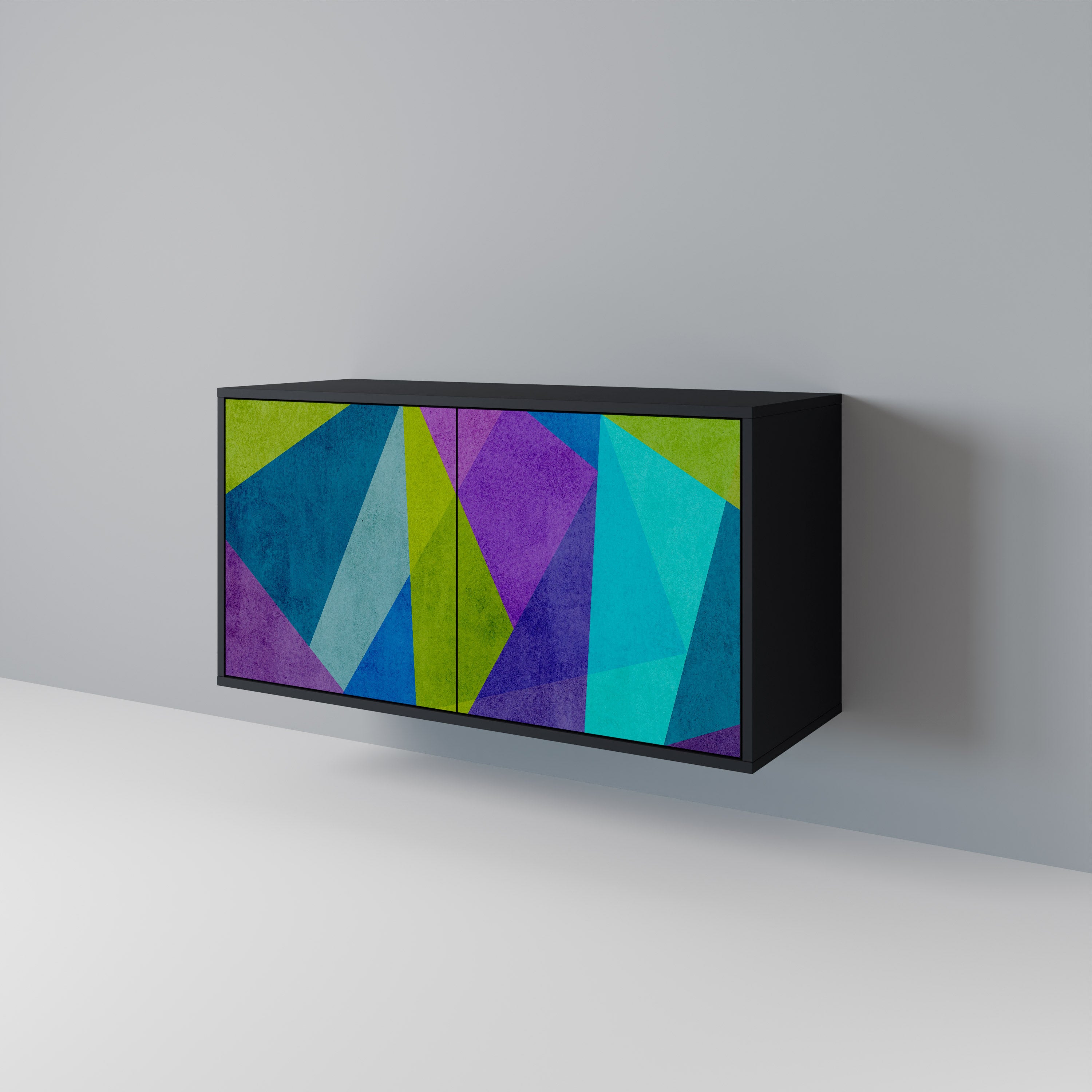 COLD SHOWCASE 2-Door Sideboard in Black Finish