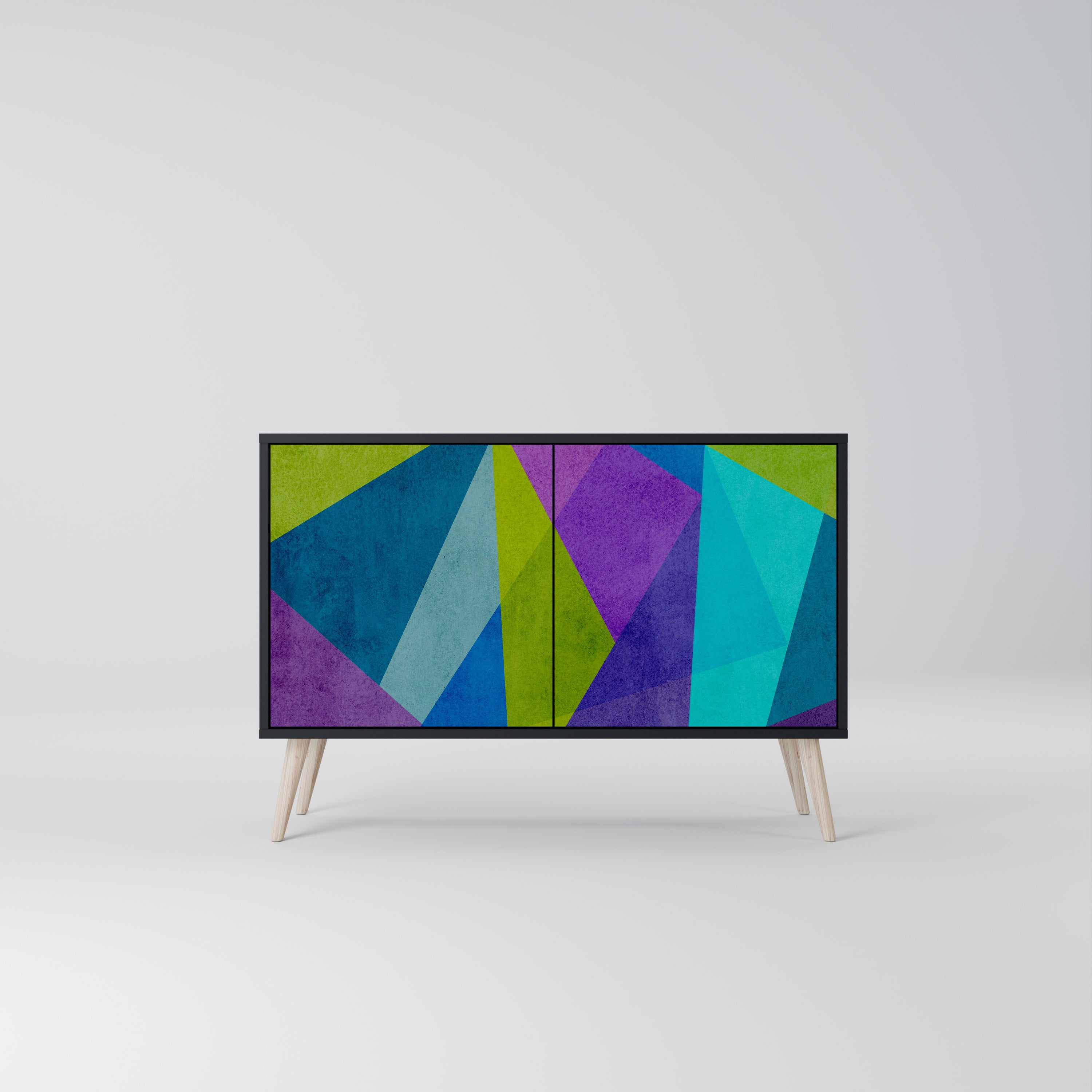 COLD SHOWCASE 2-Door Sideboard in Black Finish