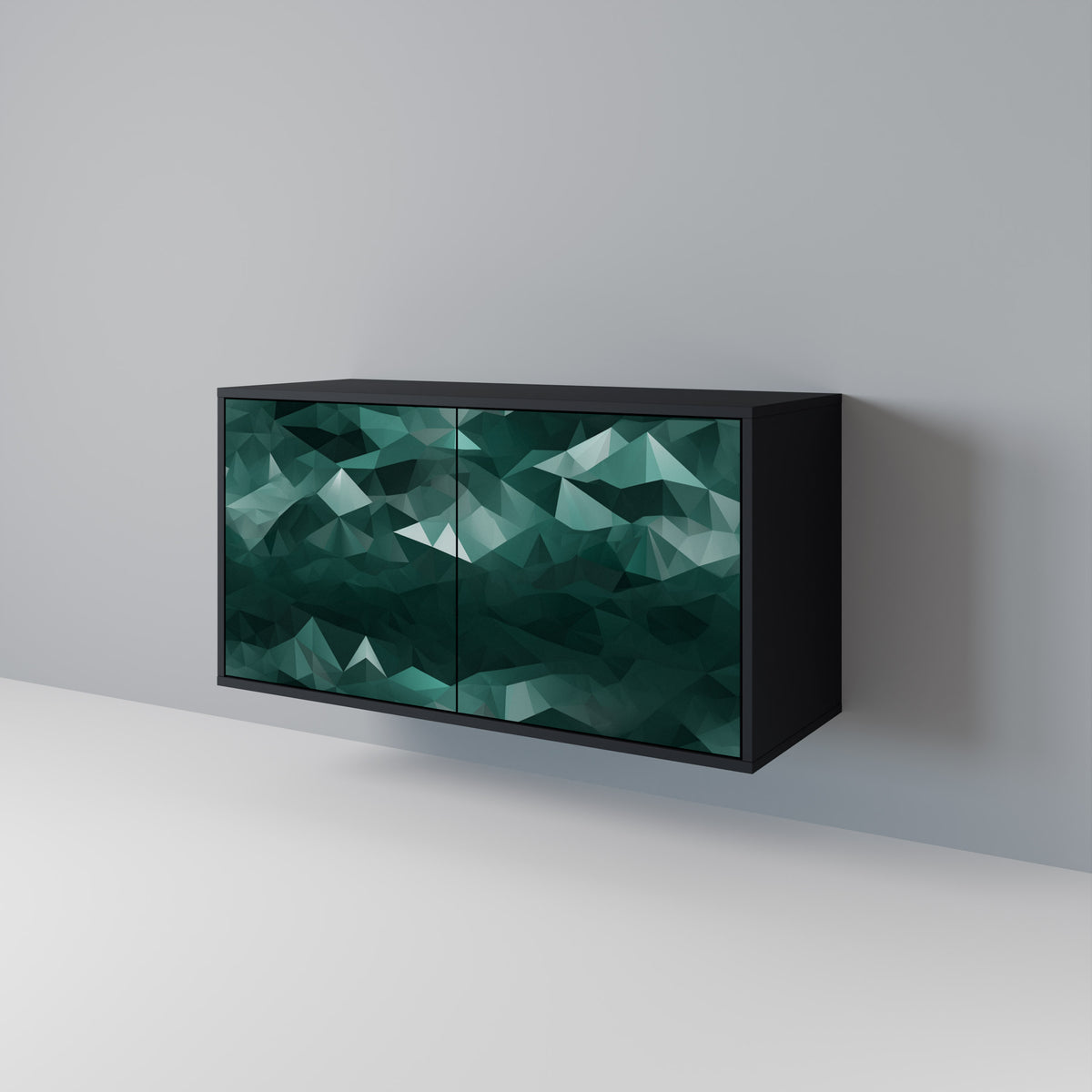 POLYGONAL FLOATING Aparador de 2 Puertas
