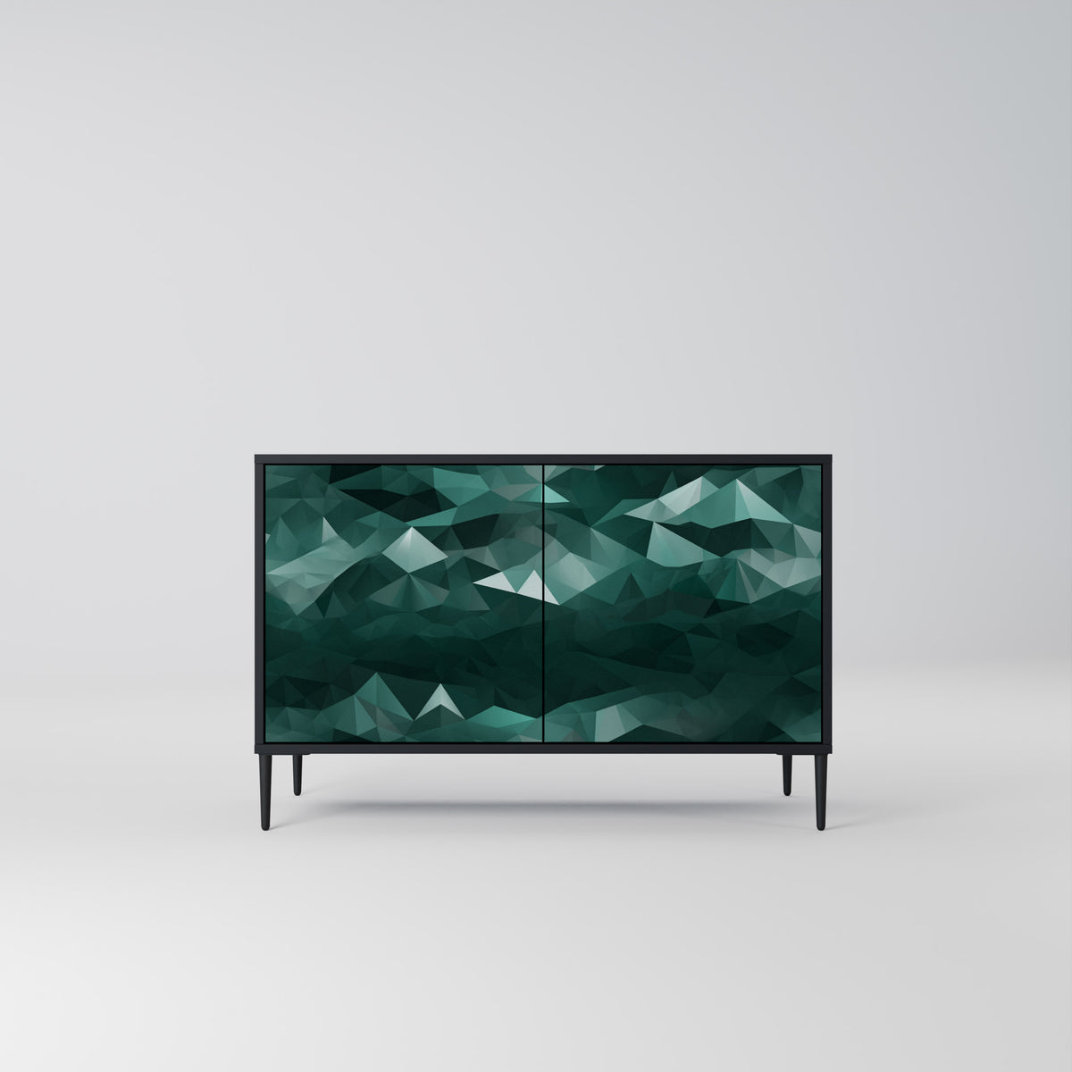 POLYGONAL FLOATING Aparador de 2 Puertas