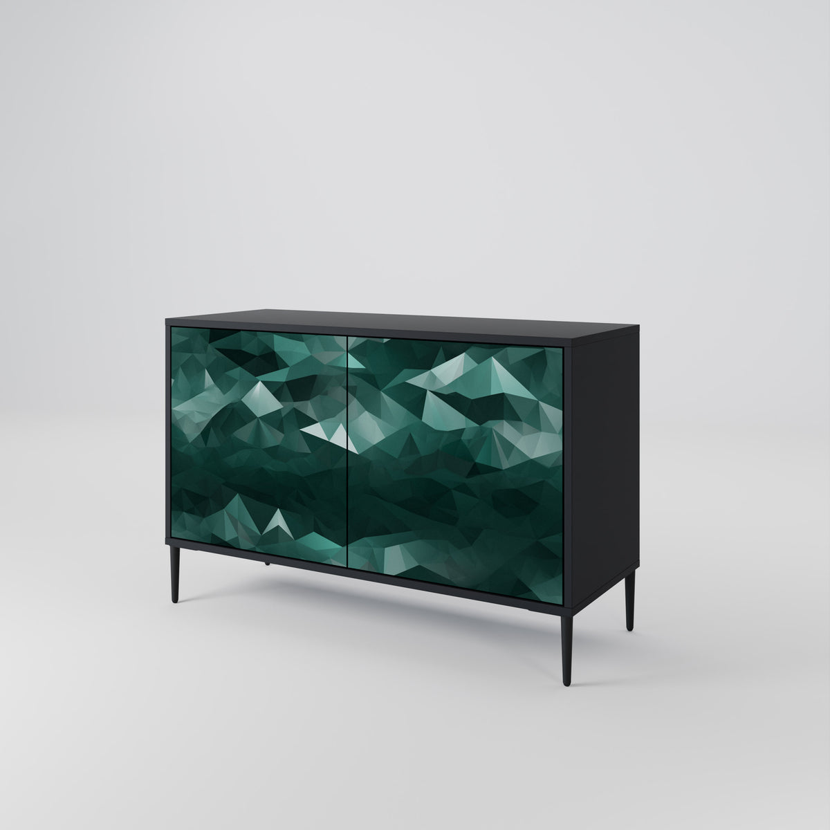 POLYGONAL FLOATING Aparador de 2 Puertas
