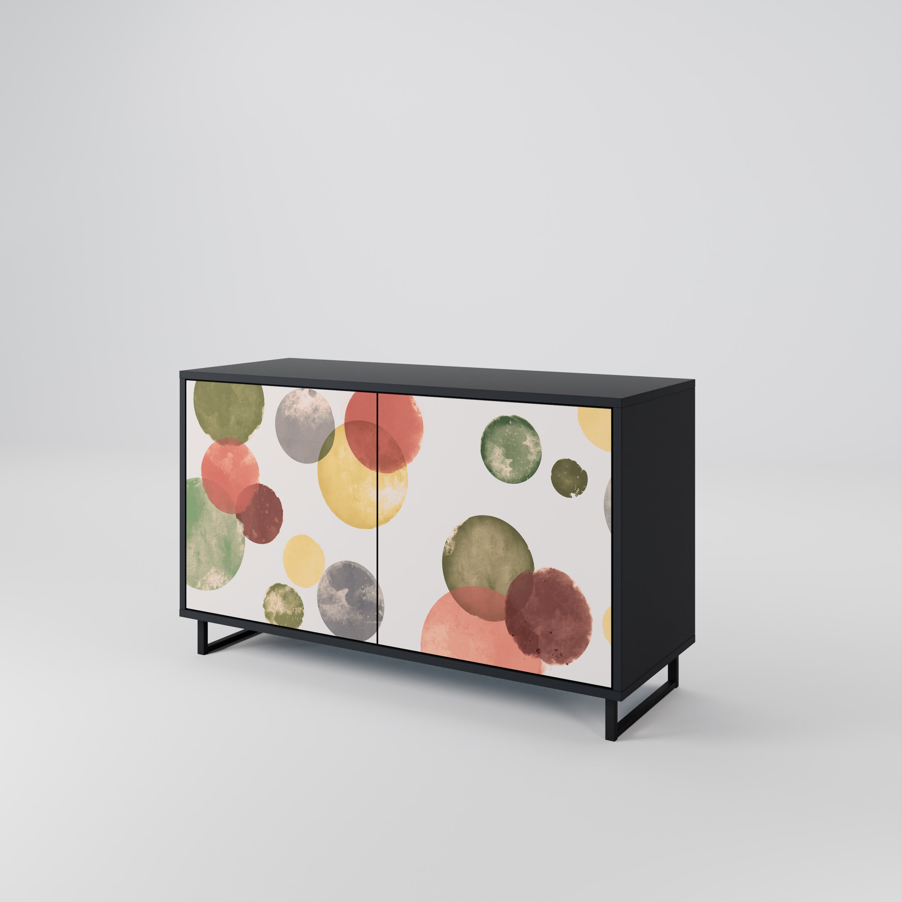 FLEETING HAPPINESS 2-Door Sideboard in Black Finish