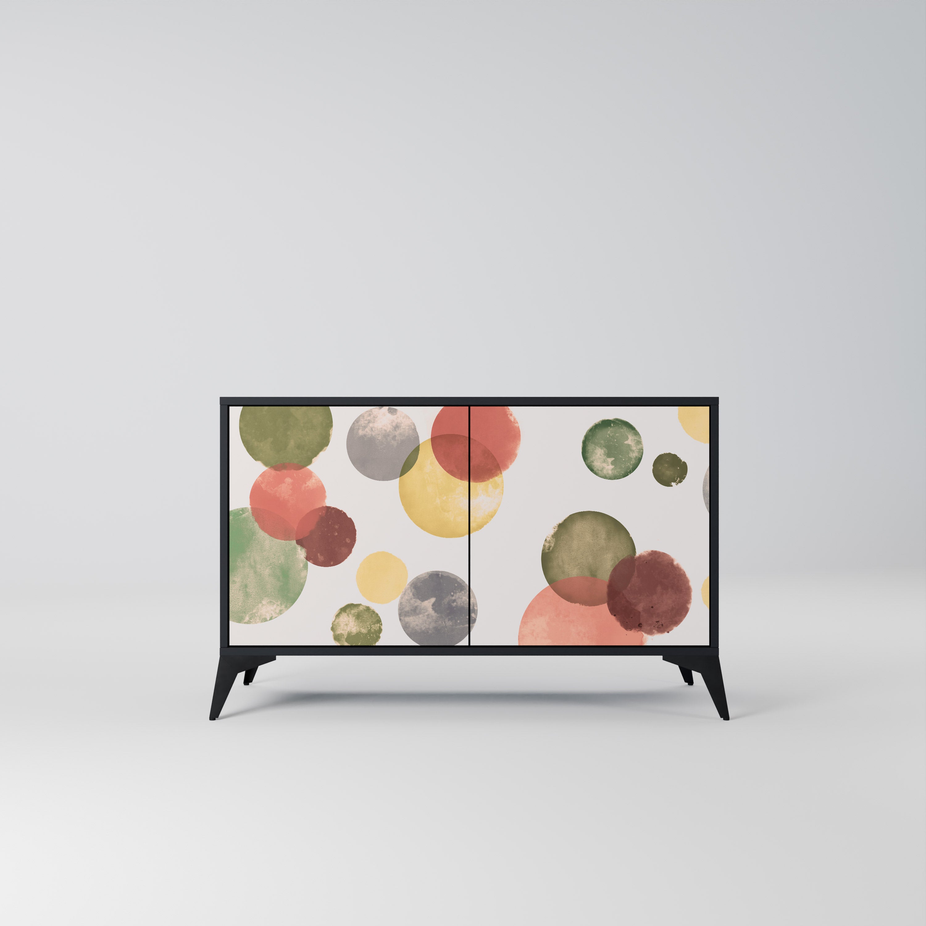 FLEETING HAPPINESS 2-Door Sideboard in Black Finish