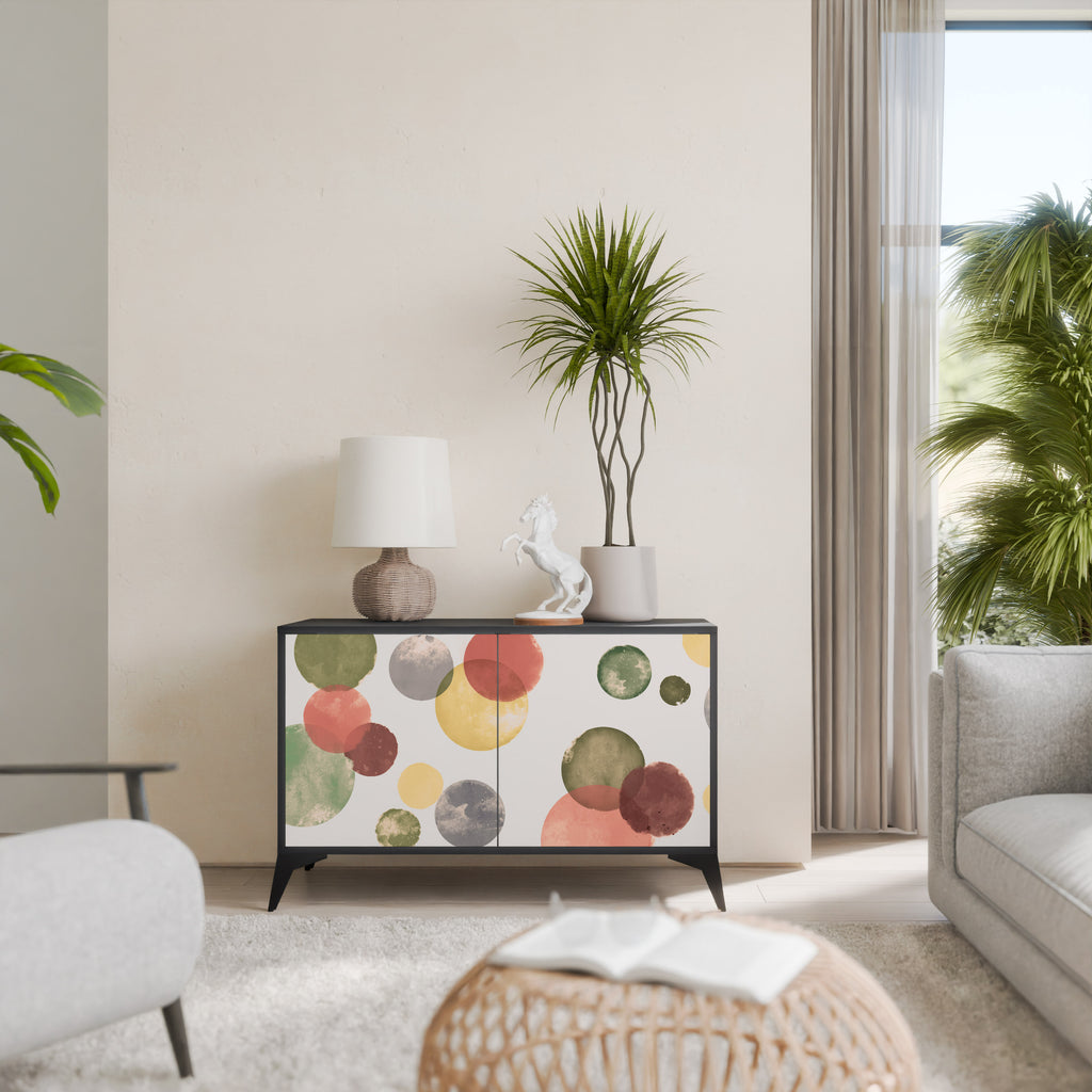 FLEETING HAPPINESS 2-Door Sideboard in Black Finish