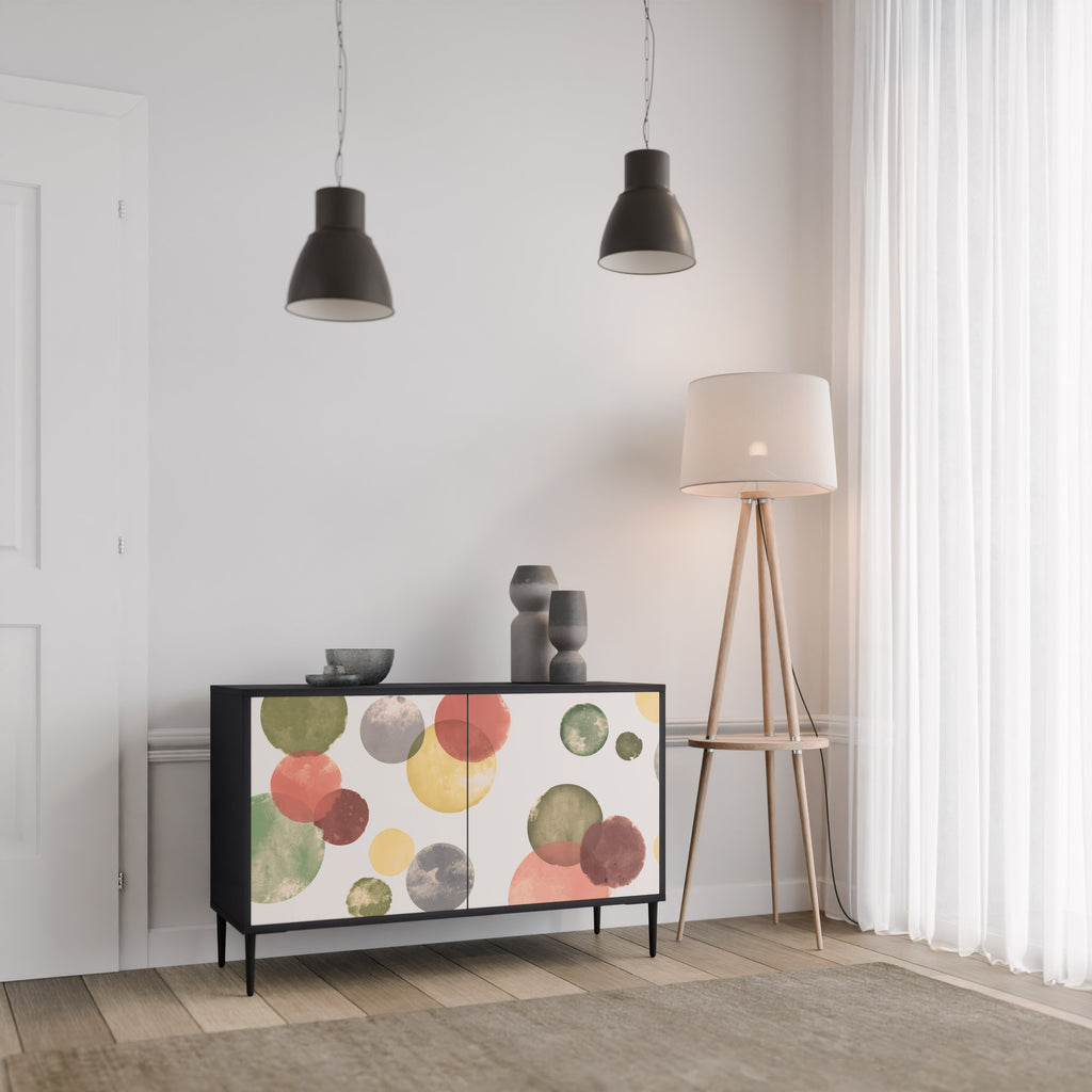 FLEETING HAPPINESS 2-Door Sideboard in Black Finish