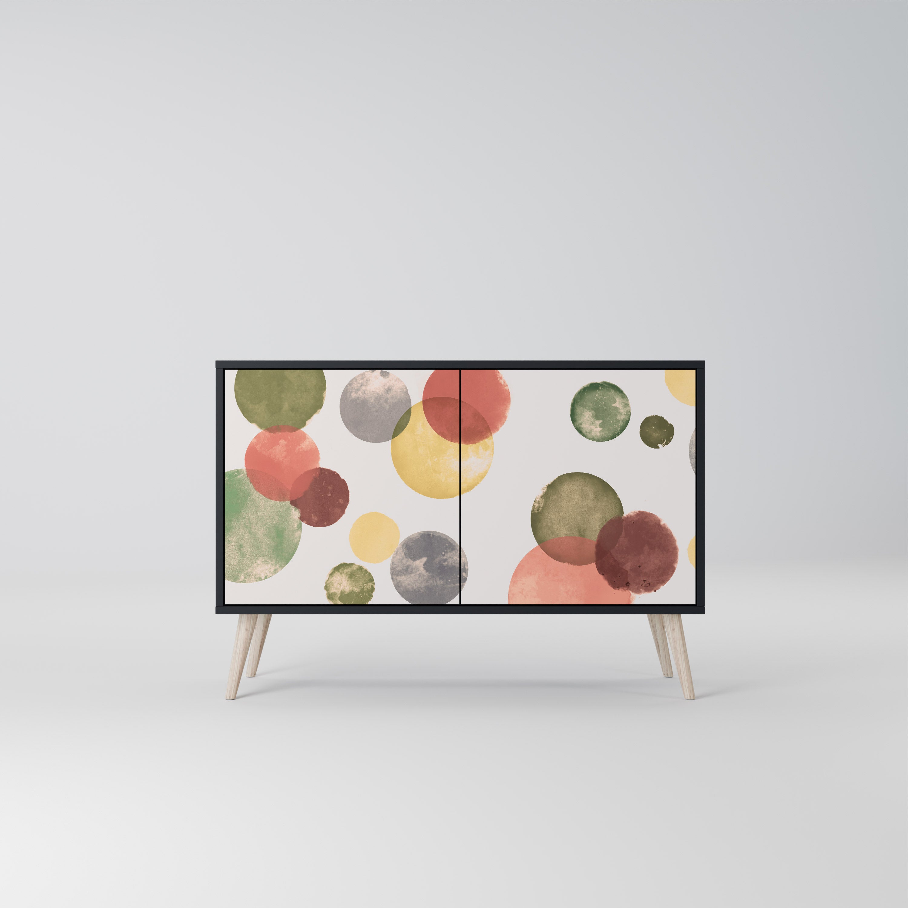 FLEETING HAPPINESS 2-Door Sideboard in Black Finish