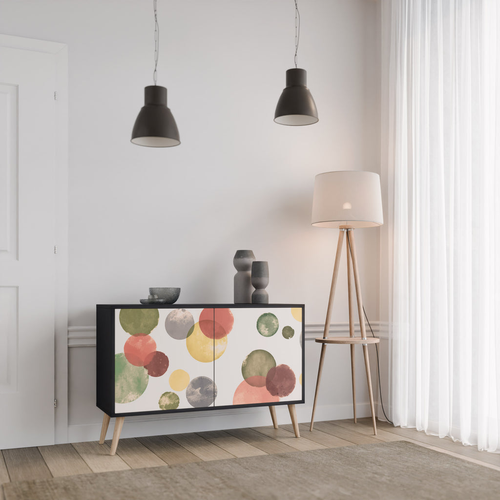 FLEETING HAPPINESS 2-Door Sideboard in Black Finish