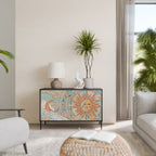 MYSTICAL STRUCTURE Aparador de 2 Puertas en Acabado Negro