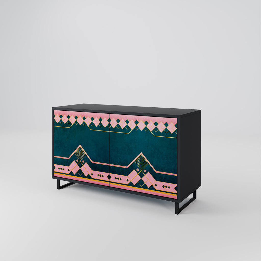 ROYAL COMPOSITION 2-Door Sideboard in Black Finish