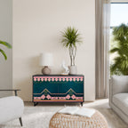 ROYAL COMPOSITION Aparador de 2 Puertas en Acabado Negro