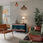 ROYAL COMPOSITION Aparador de 2 Puertas en Acabado Negro