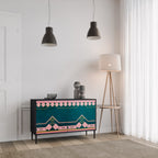 ROYAL COMPOSITION Aparador de 2 Puertas en Acabado Negro