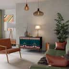 ROYAL COMPOSITION Aparador de 2 Puertas en Acabado Negro