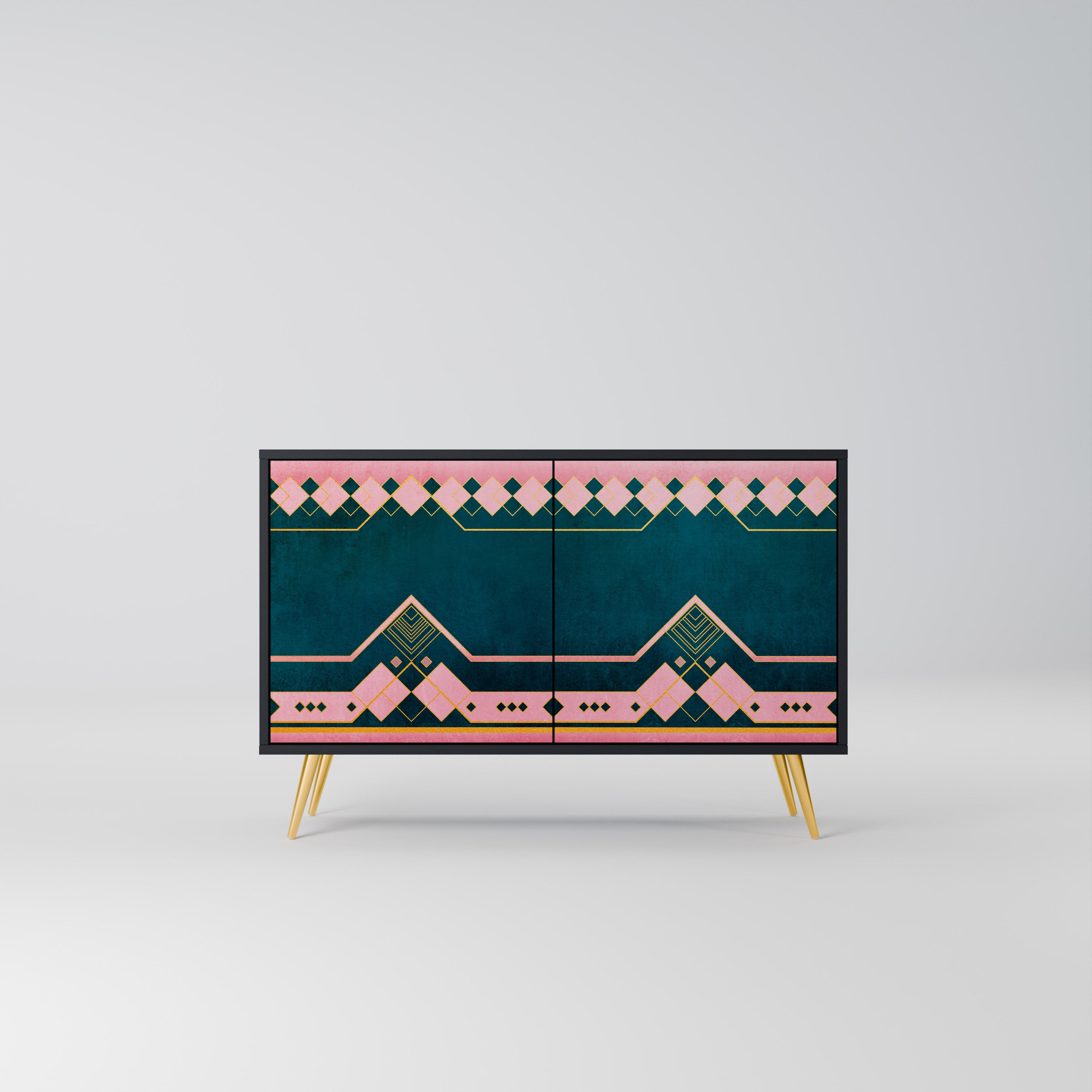 ROYAL COMPOSITION 2-Door Sideboard in Black Finish