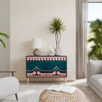 ROYAL COMPOSITION Aparador de 2 Puertas en Acabado Negro