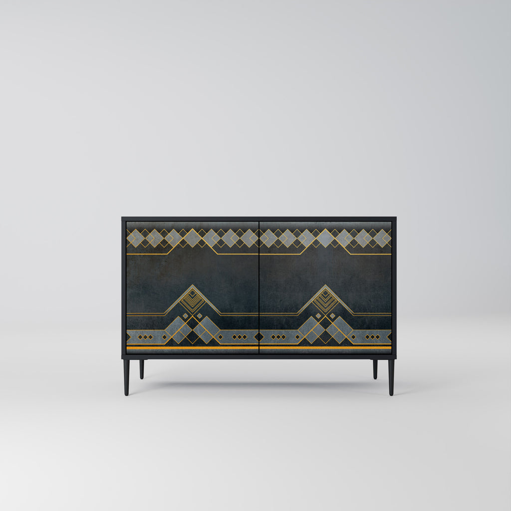 ROYAL ORDINARINESS 2-Door Sideboard in Black Finish