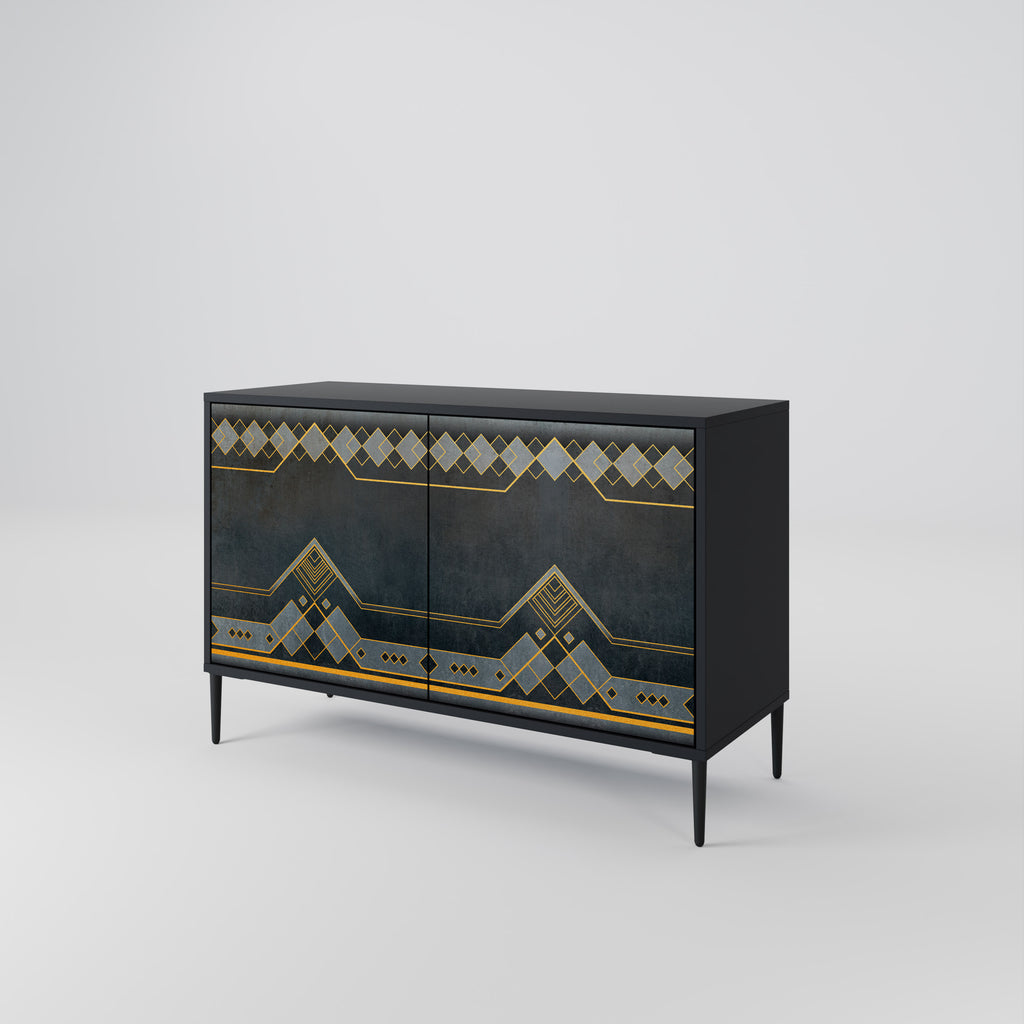 ROYAL ORDINARINESS 2-Door Sideboard in Black Finish
