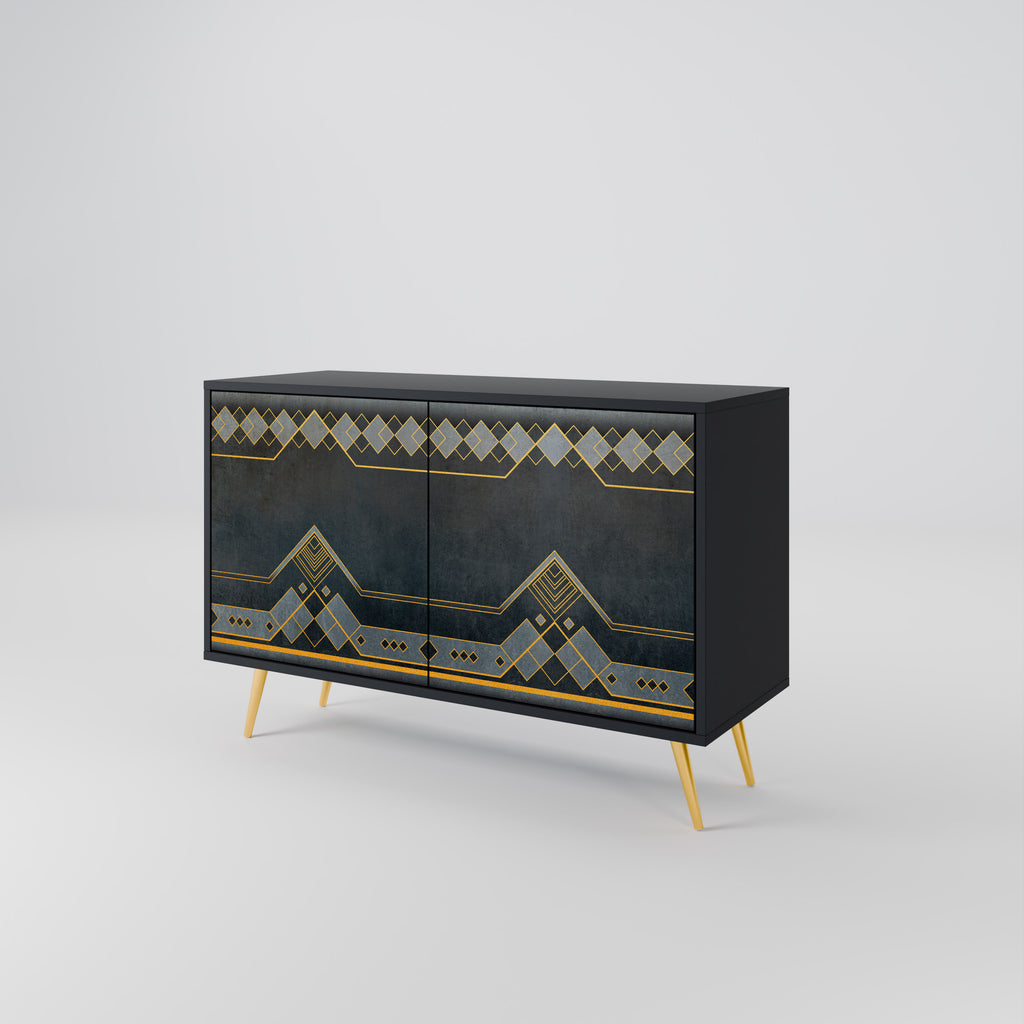 ROYAL ORDINARINESS 2-Door Sideboard in Black Finish