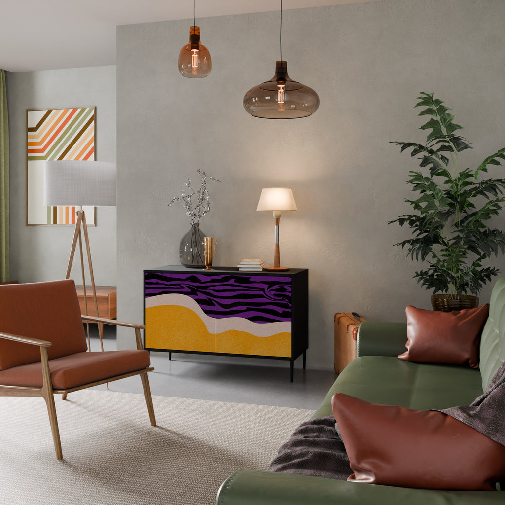 INDEPENDENT BORDER 2-Door Sideboard in Black Finish