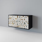 PIECES OF TOMORROW Aparador de 2 Puertas en Acabado Negro