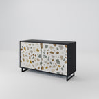 PIECES OF TOMORROW Aparador de 2 Puertas en Acabado Negro