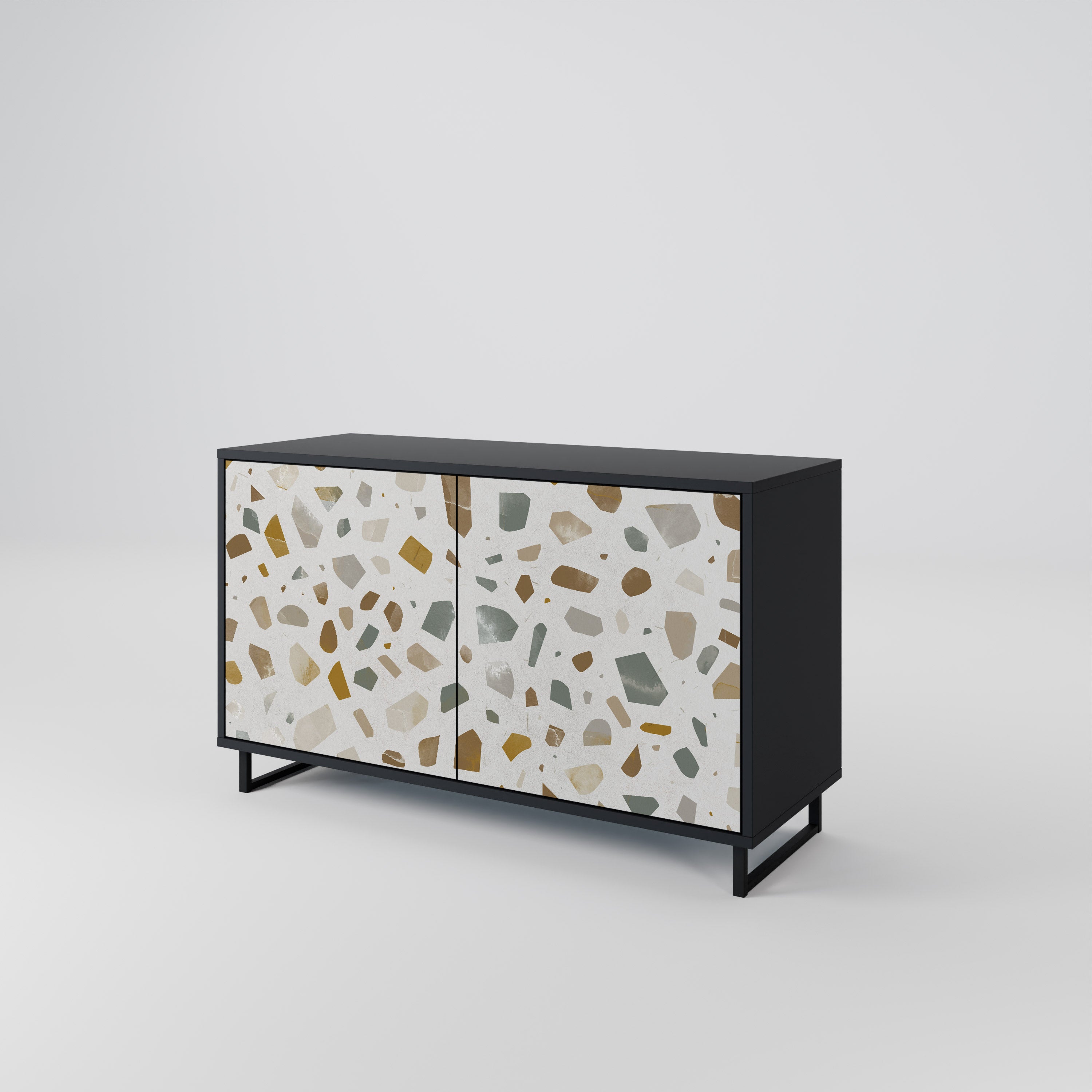 PIECES OF TOMORROW 2-Door Sideboard in Black Finish