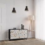 PIECES OF TOMORROW Aparador de 2 Puertas en Acabado Negro