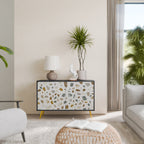 PIECES OF TOMORROW Aparador de 2 Puertas en Acabado Negro