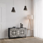 MONOCHROME NEXUS 2-Door Sideboard in Black Finish