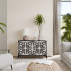 MONOCHROME NEXUS 2-Door Sideboard in Black Finish